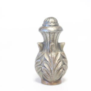 Big Overgrown Space Needle Lamp Finial - Small Threads - 2.9&quot; Tall and 1.5&quot; Diameter in A+ Antiqued Condition Ceramic Lamp Finial #1733