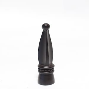 Pontiff&#39;s Pointy Hat Lamp Finial - Small Threads - 3&quot; Tall in Excellent Condition Ceramic Lamp Finial #1479