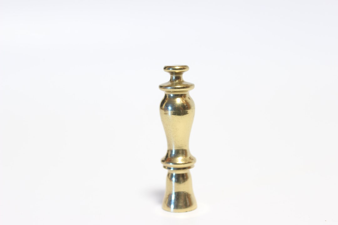Polished Brass Lighthouse Lamp Finial Small Threads Etsy