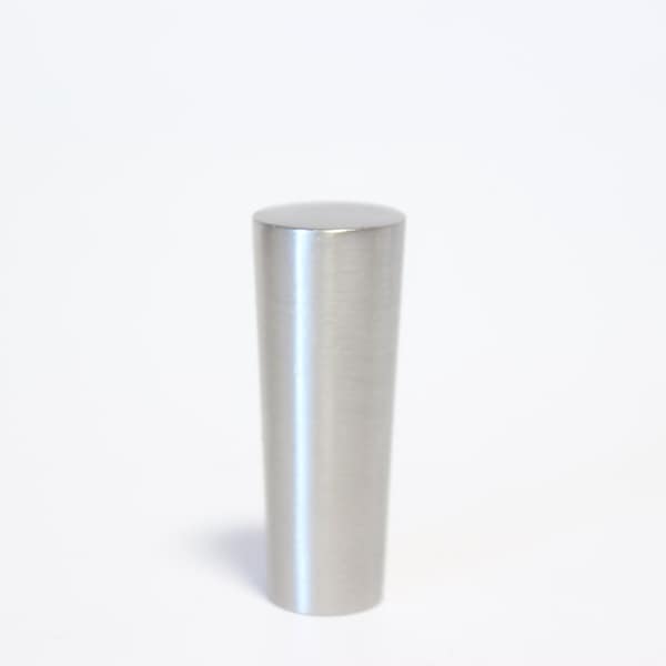Silver Tapered Cylinder Lamp Finial - Small Threads - 1.9" Tall and .7" Tall in Excellent Condition Lamp Finial #1749