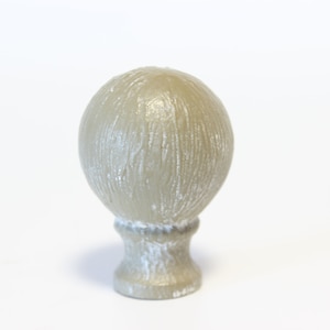 Unique Olive Green Ceramic Lamp Finial - Small Threads - 2&quot; Tall in Excellent Condition Lamp Finial #927
