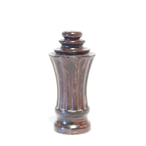 Ceramic Chess Piece Lamp Finial - Small Threads - 2.25&quot; Tall in Excellent Antiqued Condition Lamp Finial #977