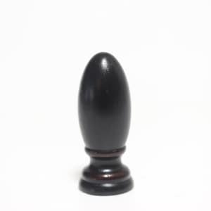 Dark Tall Knob Lamp Finial - Small Threads - 2.25&quot; Tall in B+ Condition Lamp Finial #1189