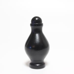 Darkest Brown Jug Lamp Finial - Small Threads - 2.5&quot; Tall in Very Good Condition Lamp Finial #1134