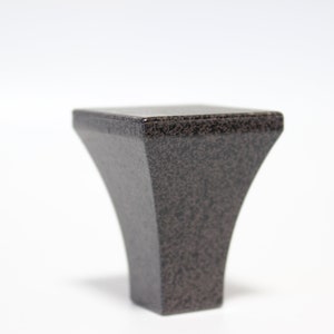 Black and Brown Speckled Ceramic Lamp Finial - Small Threads - 2&quot; Tall and 2&quot; Across in Excellent Condition Lamp Finial #1596