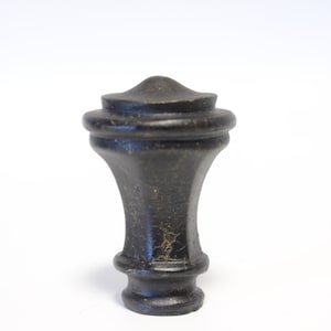 Große antike Türknauf-Lampenfinial - kleines Gewinde - 7,5 cm hoch in ausgezeichnetem antikem Zustand-Lampenfinial # 1599