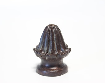 Stubby Ice Cream Sunday Lamp Finial - LARGE 3/8" Threads - 2" Tall and 1.5" Across in A+ Condition Finial #1614