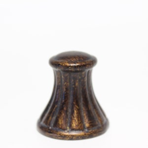Unusual Antiqued Ceramic Lamp Finial - Small Threads - 1.6&quot; Tall and 1.6&quot; Wide A+ Antiqued Lamp Finial #1510