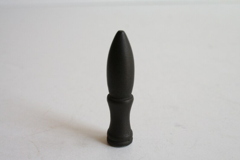 Small Threads Nice COndition Dark Pointy Lamp Finial #313 2.1 Dark Spearhead Lamp Finial