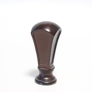 Dark Bronze Exclamation Point Lamp Finial - Small Threads - 2.25&quot; Tall and 1.3&quot; Wide in A+ Condition Ceramic Lamp Finial #971