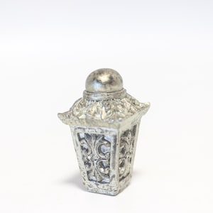 Highly Detailed Ceramic Lantern Lamp Finial - Small Threads - 2&quot; Tall and 1.4&quot; Diameter in A+ Antiqued Condition Lamp Finial #1701