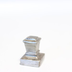 Ceramic Mini-Newel Lamp Finial - Small Threads - Only 1.2" Tall Antiqued  A+ Condition Lamp Finial #830