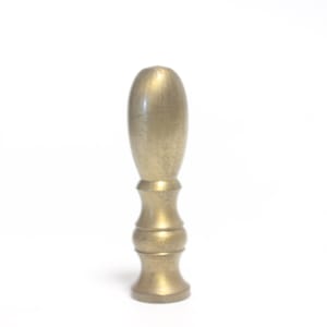 Heavy Solid Brass Pacifier Lamp Finial - Small Threads - 2.4&quot; Tall and .6&quot; Diameter in A+ Condition Lamp Finial #1741