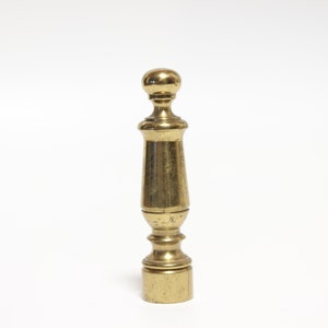 Nautically Inspired Solid Brass Lamp Finial - Small Threads - 2.5&quot; Tall in B+ Condition Finial #1622.