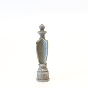 Antique Bronze Corroded Lamp Finial - Small Threads - 2.2" Tall in C+ Condition Ancient Lamp Finial #936