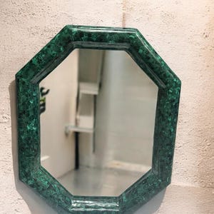 Green Malachite Mirror Semi Precious Gifts Handmade Mirror Stunning Mirrors Living Room Malachite