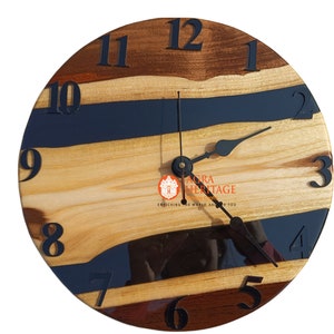 Custom Made Top Epoxy Resin Wall Clock, Handmade Arts, Luxury Living Room Wall Clock, Epoxy Resin Arts Clock, Housewarming Clock Decors