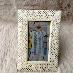 White Bone Inlay Photo Frame, Tabletop Decorative Frame, Handmade Work Unique Item Housewarming Gift Decors