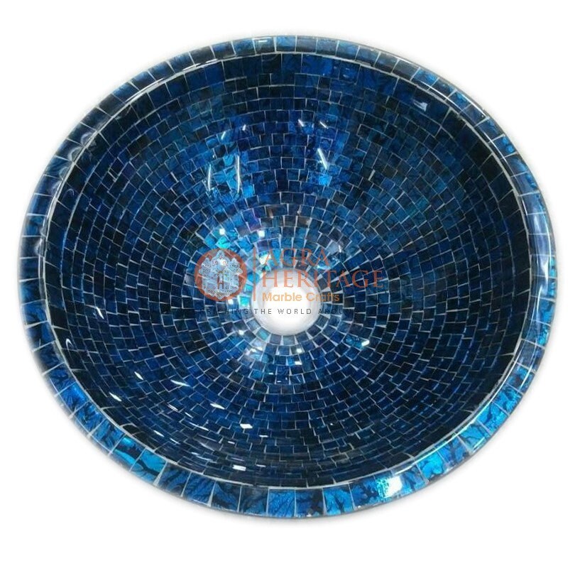 Waschbecken Waschbecken Blau Marmor Achat Waschbecken / | Etsy