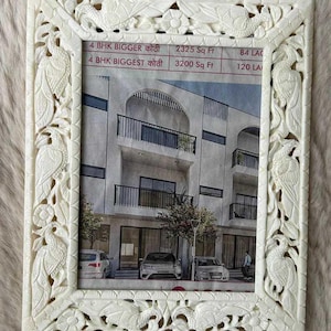 Custom Order Bone Inlay Photo Frame Bird Design Handmade Work Family Picture Framed Wall Decor Living Room Interior