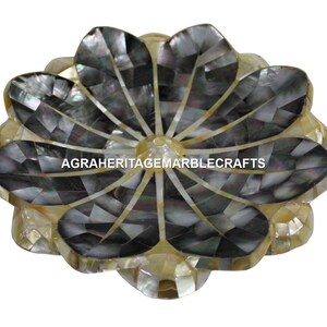 Decorative Marble Fruit Stunning Handicraft Bowl Inlay Stone Kitchen Home Occasional Gift Decor