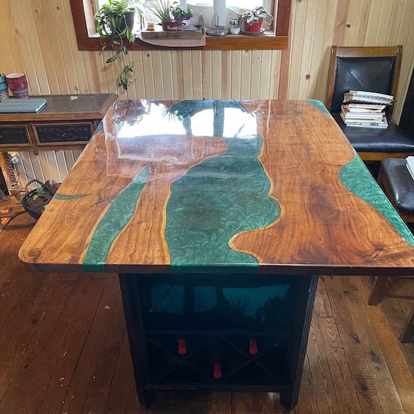 Epoxy Resin Table, Epoxy Table Top, Dining Table, Epoxy Wooden Table, Conference Table Top, Hallway Furniture Decor