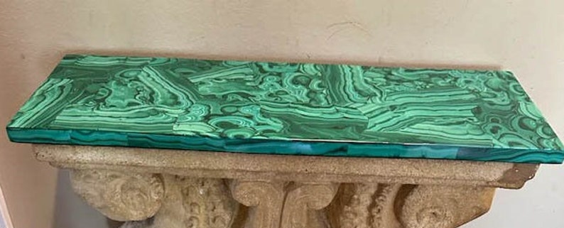 Malachite Table Top, Green Stone Table, Coffee Table, Center Table, Marble Bar Table, Malachite Countertops, Hallway Decorative