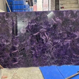 Rectangle Amethyst Stone Table Top Kitchen Slab Dining Table Office Meeting Table Agate Coffee Table Home Decorative