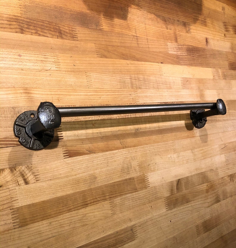 Steel towel bar Etsy
