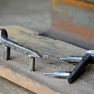 Forged Railroad Spike Door Handle