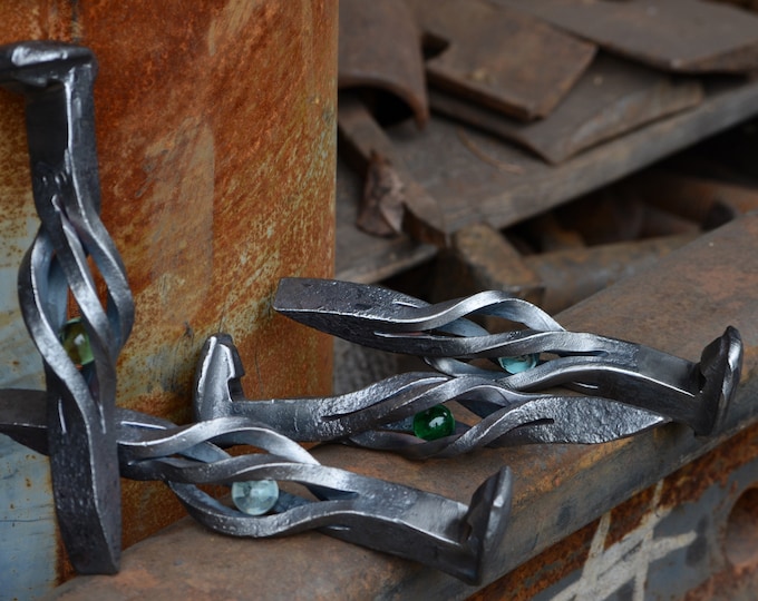 Caged Marble Railroad Spike Bottle Opener