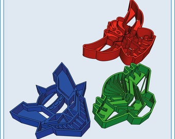 3D Printing Files : 80s Robot-themed Cookie Cutter Set - Goldrake, Jeeg, Mazinga