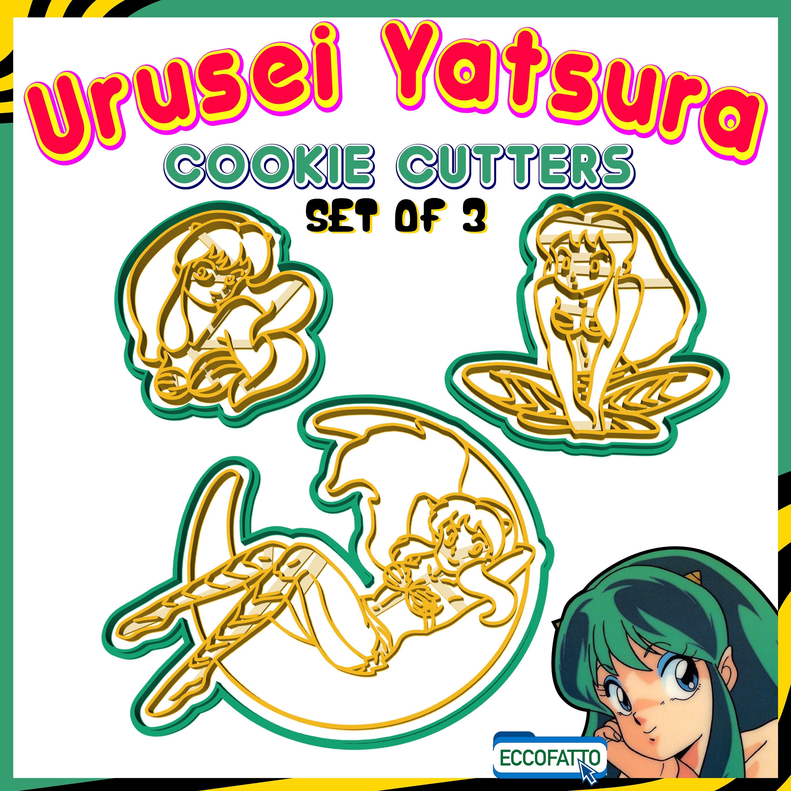 File Stl Cookie Cutters Lamu Urusei Yatsura Anime Manga Etsy