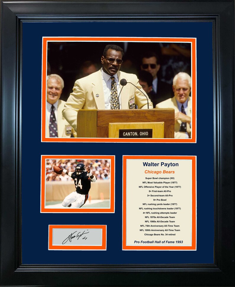 Chicago Bears Jerseys For Men Walter Payton Signed Authentic