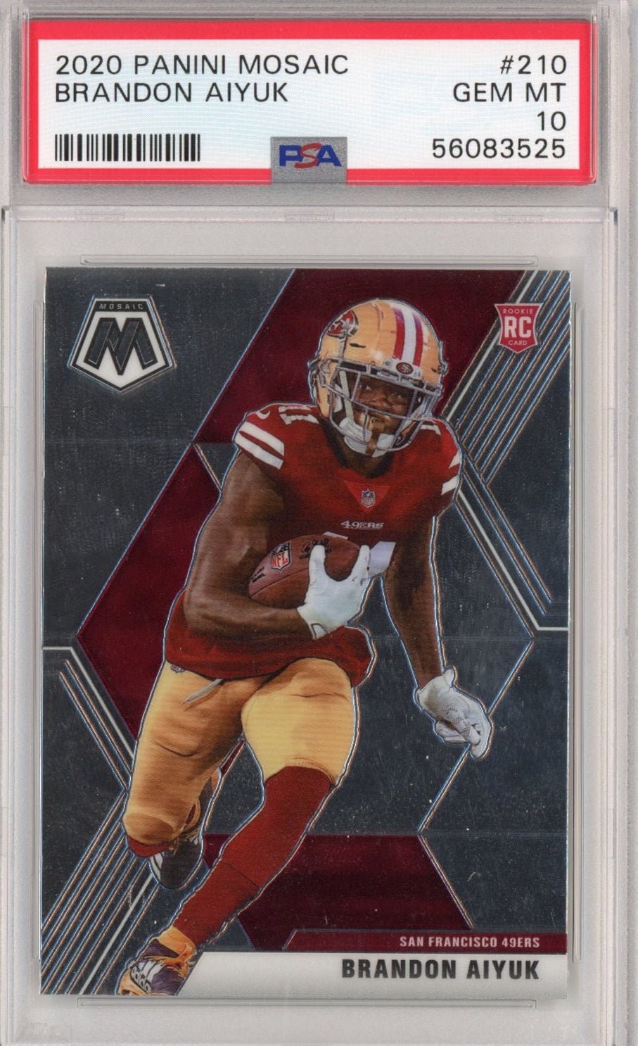 Graded 2020 Panini Mosaic Brandon Aiyuk 210 Rookie RC - Etsy