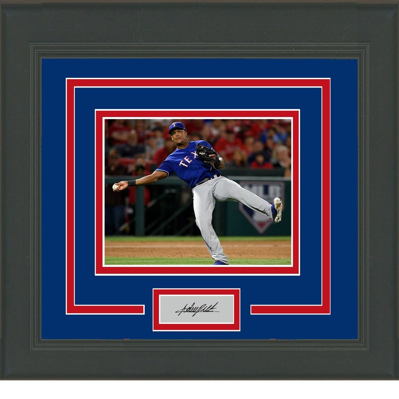 Framed Adrian Beltre Facsimile Laser Engraved Signature Auto - Etsy