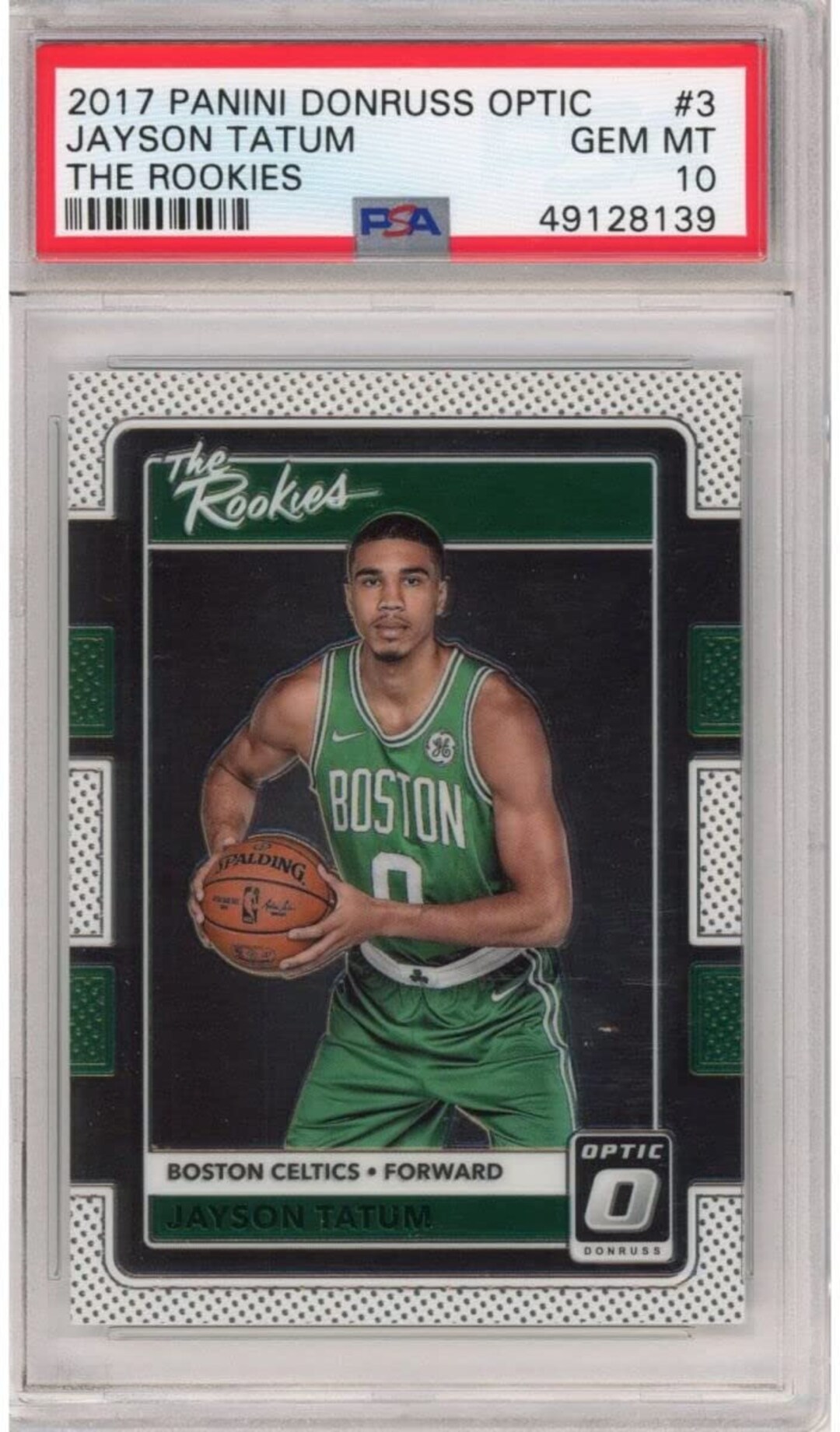 Graded 2017-18 Panini Donruss Optic Jayson Tatum 3 the - Etsy