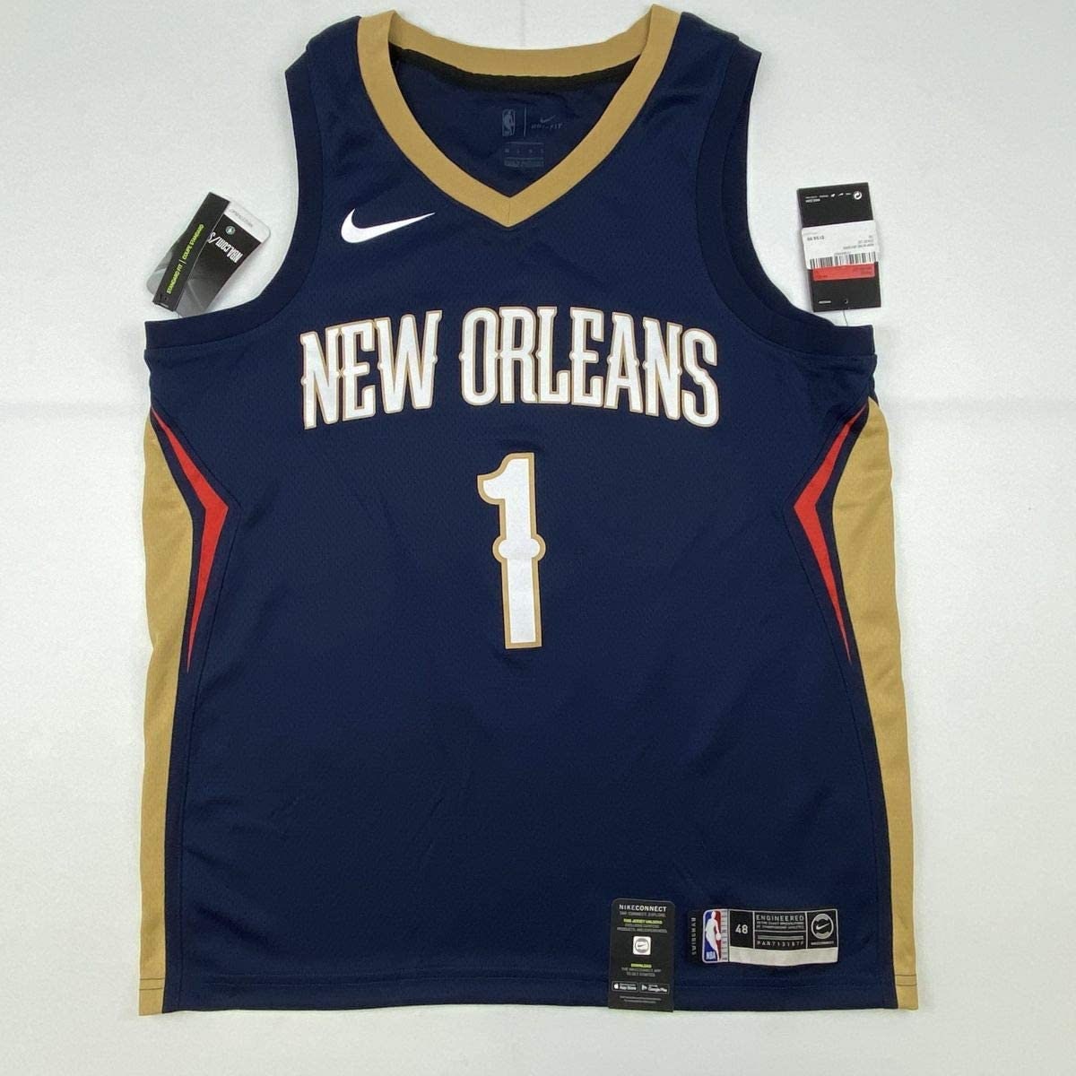 Autographed/Signed Zion Williamson New Orleans Pelicans White Swingman Nike Basketball  Jersey Fanatics COA at 's Sports Collectibles Store