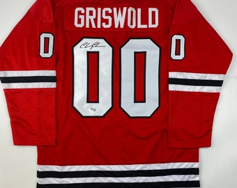 Clark Griswold Chicago Blackhawks Christmas Vacation Hockey Jersey, Size  Medium