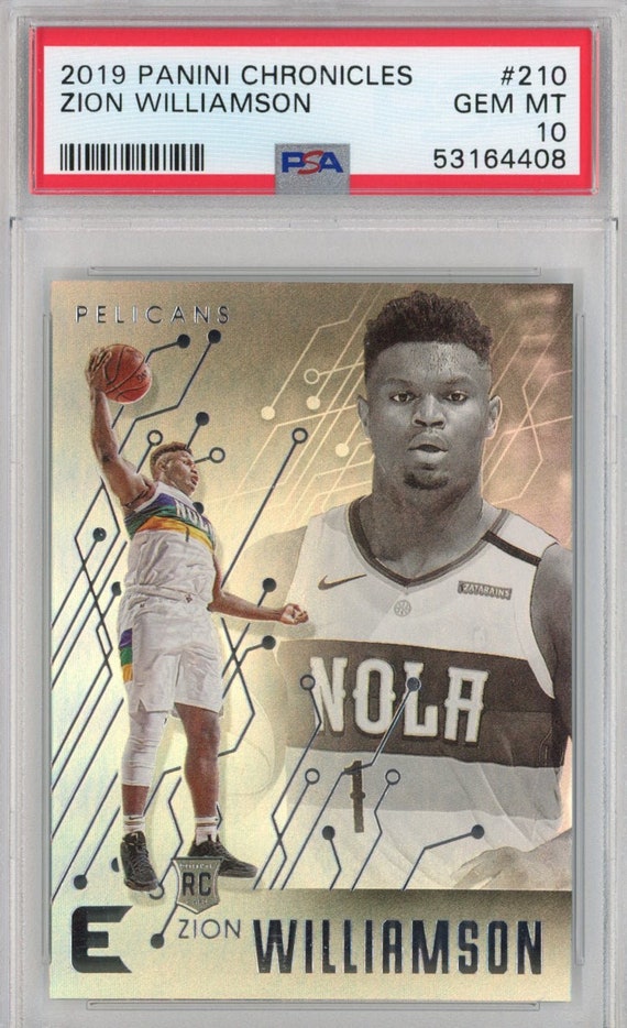 Graded 2019-20 Panini Chronicles Zion Williamson 210 Rookie - Etsy