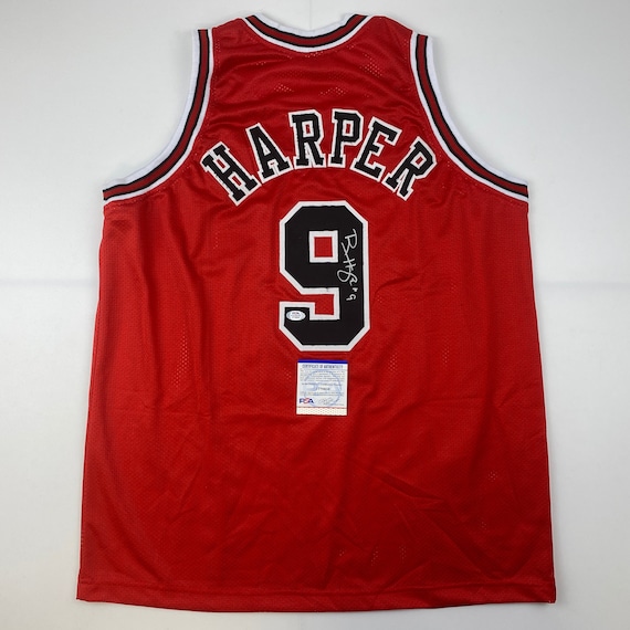 Autographed/signed Ron Harper Chicago Red Basketball Jersey 