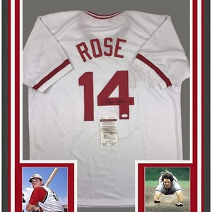 Pete Rose Montreal Expos Stitched L Jersey 4000th Hit /500 Unsigned Powder  Blue