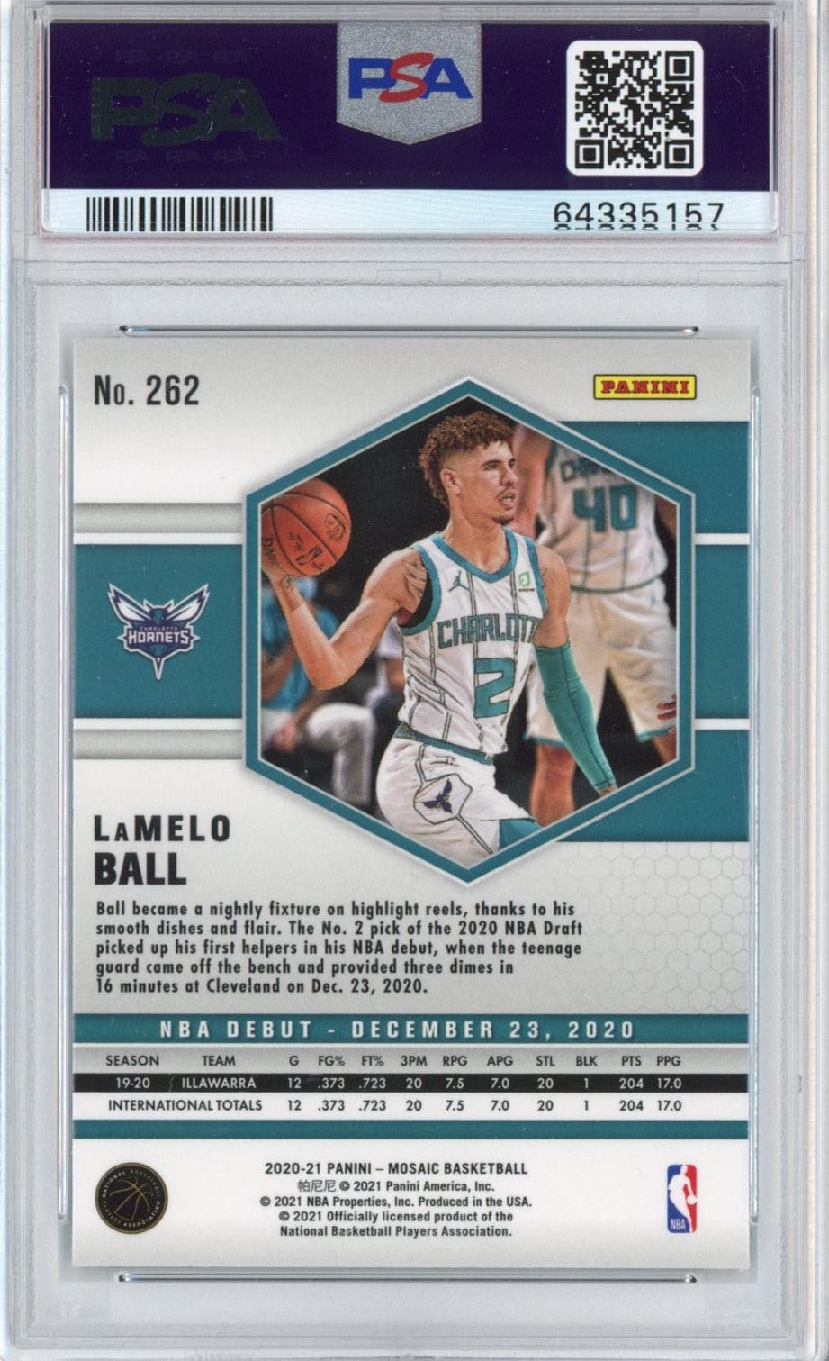 LaMelo Ball 2022 2023 Panini Donruss Green Laser Series Mint Card