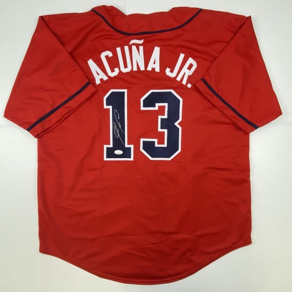 Framed Atlanta Braves Ronald Acuna Jr Autographed Signed Jersey