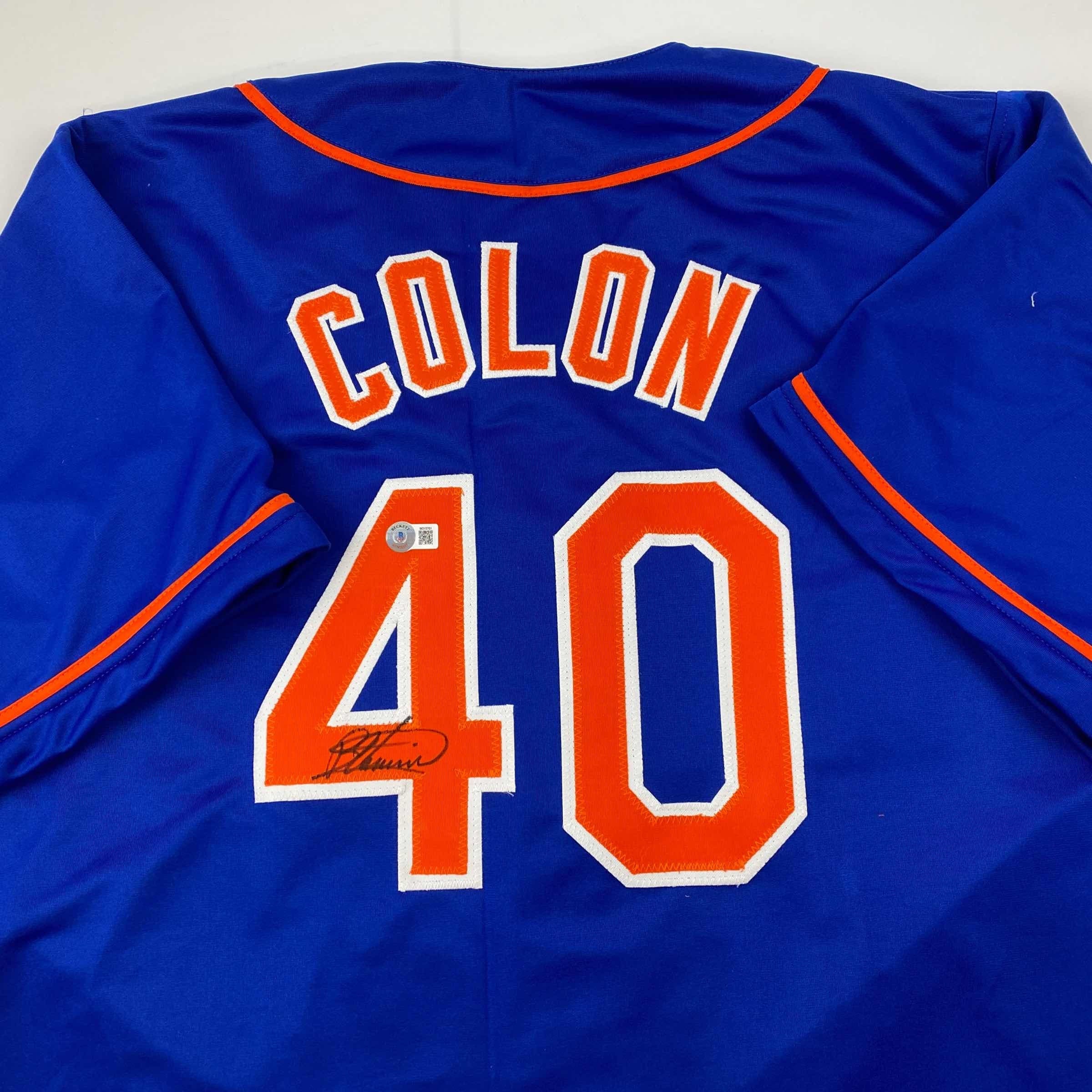 Bartolo Colon Game Used Signed New York Mets Jersey MLB Authentic