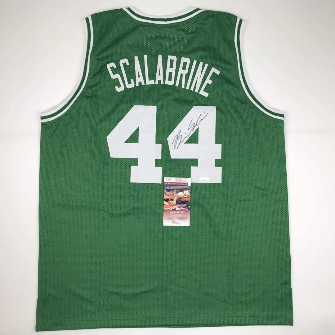 Brian Scalabrine Signed Boston Celtics Jersey Inscribed White