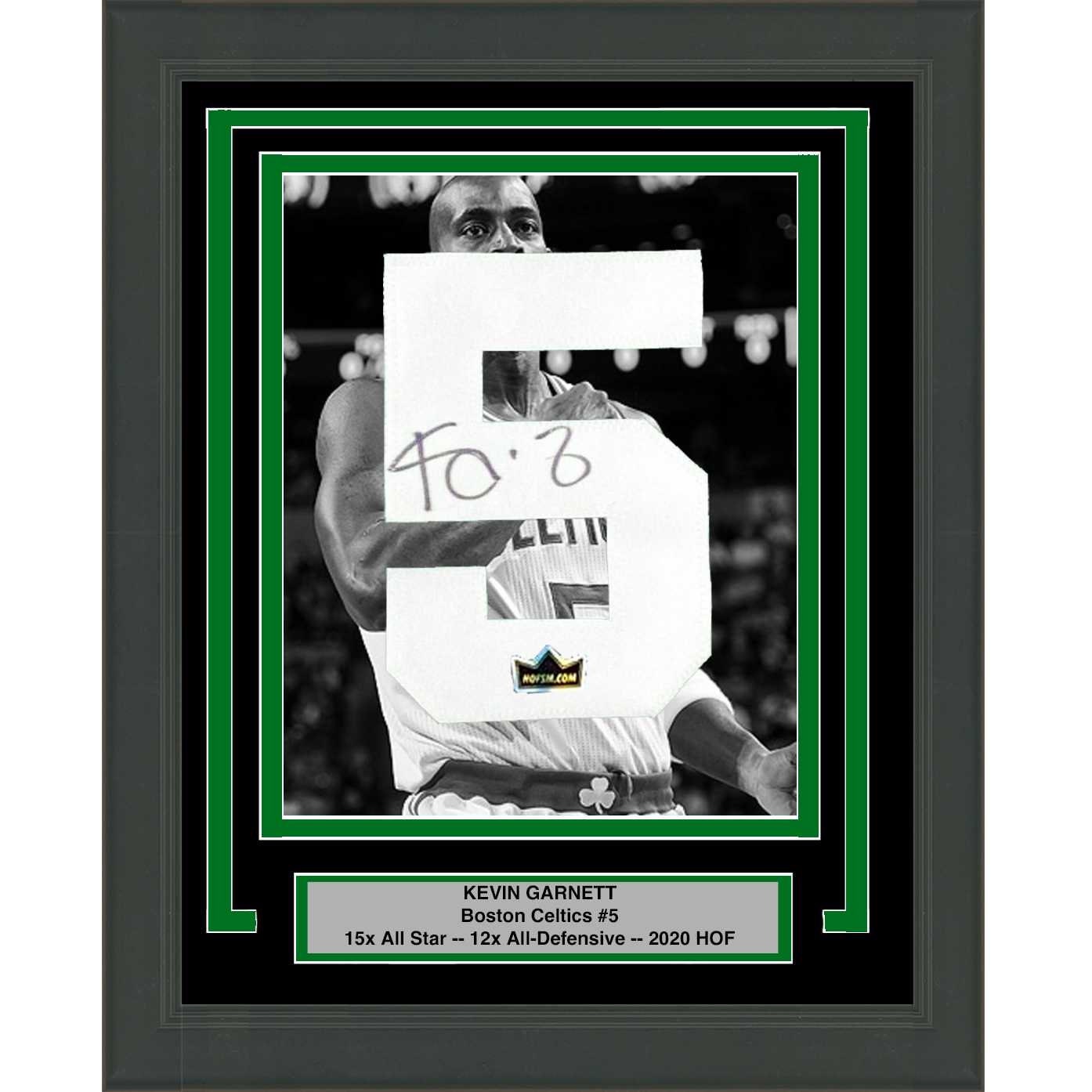 Ray Allen Signed Autographed Photo Custom Framed To 20x24 Boston