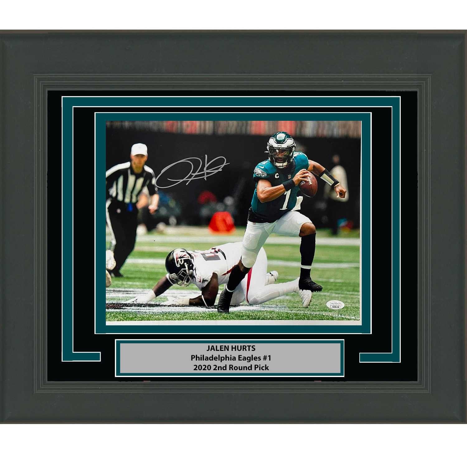 Miles Sanders Signed Philadelphia Eagles White Jersey 16x20 Photo JSA