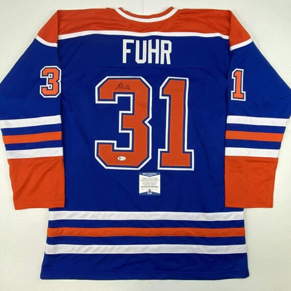 Grant Fuhr Signed Edmonton Oilers Custom Jersey (JSA Witness COA