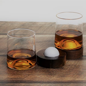 Golf Ball Coaster Glasses